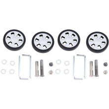 60x13mm Set of 4 Luggage Wheel Suitcase Replacement Wheels, Luggage Suitcase PU Swivel Caster Wheel Bearings Repair Kit