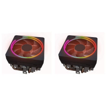2X AM4 RGB Silent Fan Ryzen Wraith Cooler Wraith Prism Fan 4 PIN Can Support R3 R5 R7 R9 CPU for Motherboard