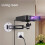 3X Projector Wall Mount Bracket Multi-Angle Adjustable Foldable Aluminum Alloy Wall Support, Universal Projector Stand 6