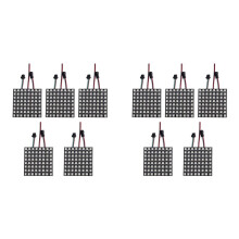 WS2812B Dot Matrix Screen RGB 5050SMD Individual Addressable 8X8 256 Pixels LED Matrix Panel Flexible Full Color 10PCS