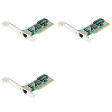 3X RTL8169 PCIe Network Card 10/100/1000Mbps PCI Adapter Gigabit Ethernet Card RJ45 for Desktop Computer