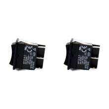 2X Interruptor de Balancim, HY12-9-3 Interruptor de Balancim Elétrico Industrial de 6 Pinos 125 V/250 V Botão de Pressão
