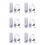 6X WS2812B Controller  per Striscia LED Indirizzabile 5050 RGB LED Tape 24Key Remote Controller  Music 1