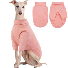 Overall Pullover Kleidung für Hunde Weich Gestrickt Warm Rosa L