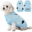 Pullover-Overall für Hunde, warm, elastisch, Winter, blau, Gr. M — hundebekleidung winter, strickpullover für hunde 1