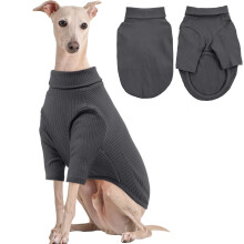 Pullover-Overall Hundekleidung Weich Gestrickt Warm Grau L