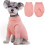 Overall Pullover Kleidung für Hunde Weich Gestrickt Warm Rosa M 1