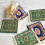 8X  Persian Woven Coasters Carpet Pattern Coaster Dining Table Decoration Technology.-Green 1