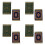 8X  Persian Woven Coasters Carpet Pattern Coaster Dining Table Decoration Technology.-Green 2