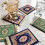 8X  Persian Woven Coasters Carpet Pattern Coaster Dining Table Decoration Technology.-Green 4