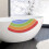 Rutschfeste antibakterielle Duschmatte Bunt Regenbogenfarben 60 x 60 cm 6