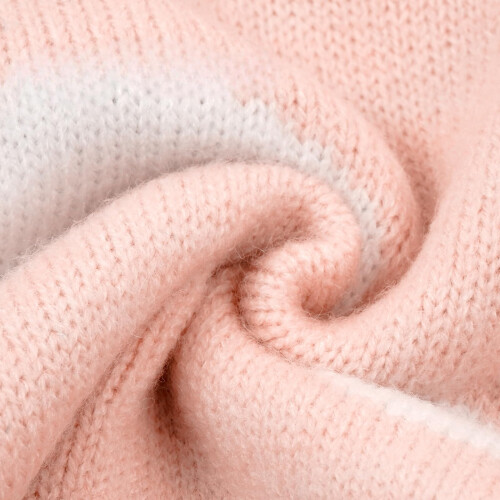 Overall Pullover Kleidung für Hunde Gestrickt Weich Warm Rosa L 2