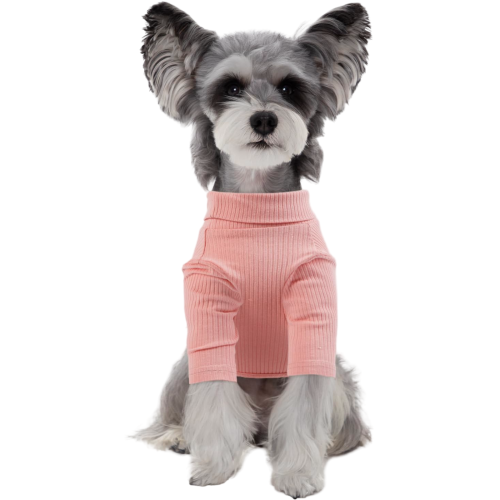 Overall Pullover Kleidung für Hunde Weich Gestrickt Warm Rosa M 2