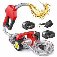 Taskstar elektrische brandstofpomp, 45 L/min, met 21V 4.0Ah accu en oplader, voor diesel en kerosine