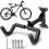 Support Mural Vélo Vertical Pliable Réglable 30kg 26-35cm 1