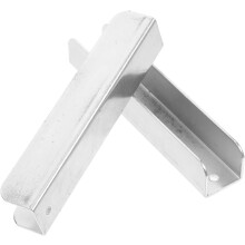Renforts en U pour barrière de sécurité Stabilisateur de barrière Lot de 2 Argenté