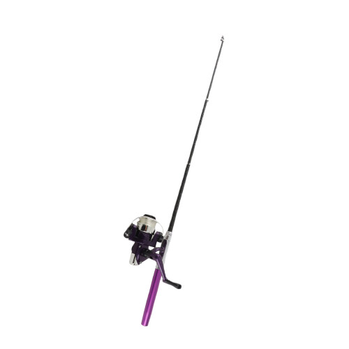Mini Angelrute Stiftform Lila mit Rolle