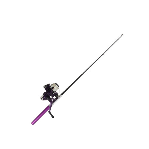 Mini Angelrute Stiftform Lila mit Rolle 2