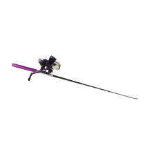 Angelrute Stiftform Tragbar mit Spinnrolle