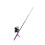 Angelrute Stiftform Tragbar mit Spinnrolle 20