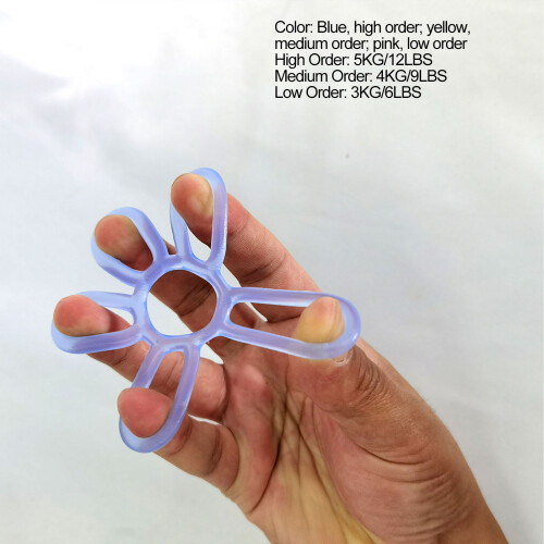Fingertrainer 3-teilig Silikon hohe mittlere