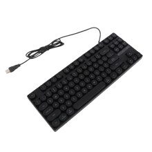 USB Gaming Tastatur rund 87 Tasten ergonomisch