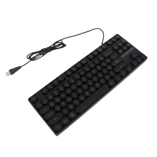 USB Gaming Tastatur rund 87 Tasten ergonomisch