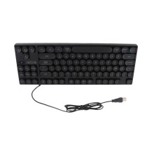 87 Tasten Gaming Tastatur kabelgebunden rund bunt