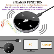 2X USB Conference Microphone with Speaker,Laptop Omnidirectional Computer Mic ,for Meetings,VoIP Call