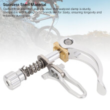Sattelstützenklemme Edelstahl 31,8 mm Silber