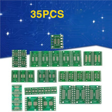 Kit de Placa PCB de 350 Uds SMD una DIP SOP MSOP SSOP TSSOP SOT23 8 10 14 16 20 24 28 SMT una DIP