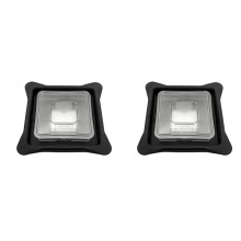 2X Blender Lid Replacement for Blendtec Blender,Blender Lids Top with Square Clear Plug