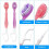 5 in 1 Toothbrush & Floss, 52Pcs  Toothbrushes with Toothpaste, 5-in-1 Convenient  Disposable Toothbrush 4
