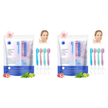 5 in 1 Toothbrush & Floss, 52Pcs Toothbrushes with Toothpaste, 5-in-1 Convenient Disposable Toothbrush