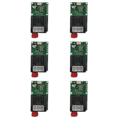 6X TTL Optical Transmitter Module for-Drone RX/TX/AV/VCC/GND Interface 20KM TTL to Fiber Optical Module Terminal