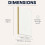 Luxura Curved Edge Bath Shower Screen 800mm - Brushed Brass 6mm 5