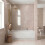 Luxura Curved Edge Bath Shower Screen 800mm - Brushed Brass 6mm 3