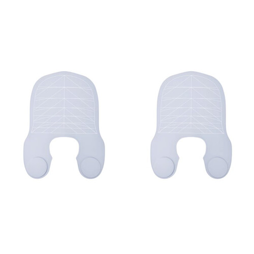 2 Collare per Taglio Capelli In Silicone Impermeabile con Strisce per Parrucchiere