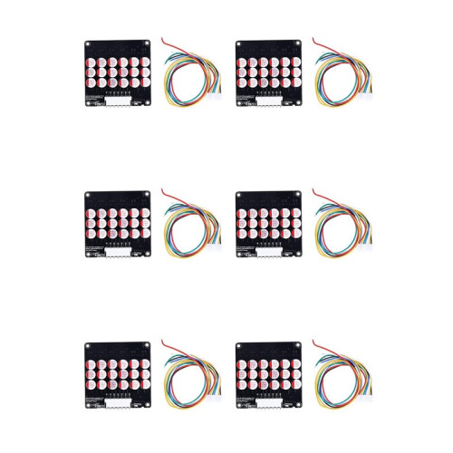 6X 6S Active Equalizer Balancer Lifepo4 / Lipo/ LTO Battery  Equalization Capacitor BMS Board