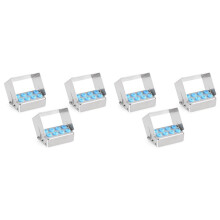 8 Trous Porte-Fraises 6 Pièces Autoclave Stérilisateur Étui Organisateur Boîte Instrument Support de Rangement