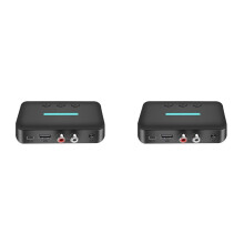 2X USB 5.3 Audio Receiver Adapter Wireless Stereo Music 3.5mm AUX R/L Support U-Disk Playback