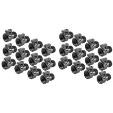 24 Pack 3/4inch Garden Hose Shut Off Valve- Standard Water Shutoff Valve Shut-Off Valve Thread Connector Coupling