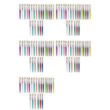 Paint Brushes for Kids, 110 Pcs Round and Flat Paint Brush Set, Easy Hold and Clean Toddler Paint Brushes, Paint Brushes