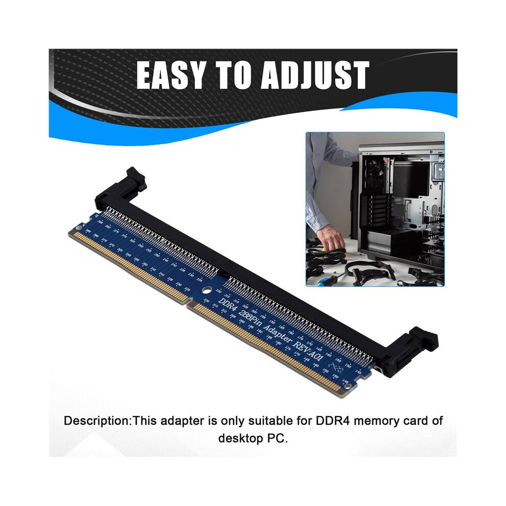 2X DDR4 288Pin DIMM Adapter Riser Memory Tester Memory Protection Card ...