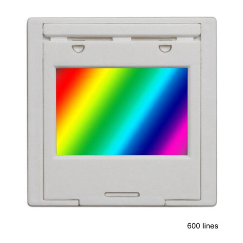 2X Diffraction Grating 600  2mm Transmission Grating Spectrophotometer Optical Teaching Experiment Plastic 600 2