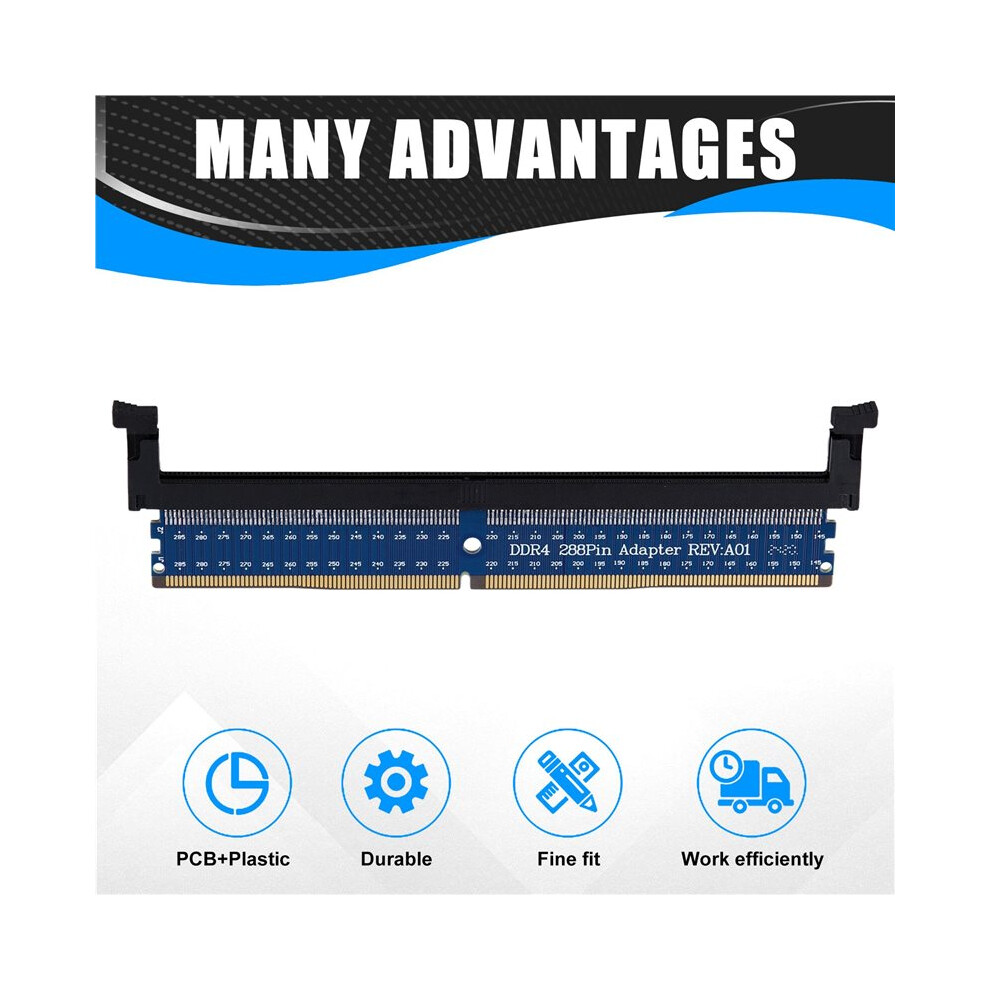 2X DDR4 288Pin DIMM Adapter Riser Memory Tester Memory Protection Card ...