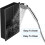 Niche de Douche Double en Acier Solide Noir Sans Cadre 5