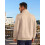 Pull Col Roulé Homme Wafflé Manches Longues Fermeture Éclair Élégant Tendance Beige XL — pull zippé homme 3