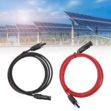 Solarmodul Verlängerung 2m 4,0mm² Rot Schwarz