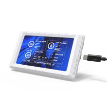 Computer Secondary Screen Card Temperature Monitoring Status Custom Theme Desktop Computer Accessories White